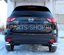 Защита задняя двойная на Mazda CX-5