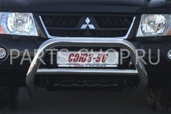 Защита передняя 76 мм на Pajero 03-06