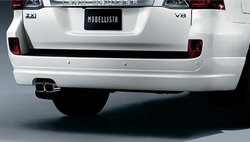 Обвес Modellista на задний бампер LC200 2012 (черн., бел. или под покраску)