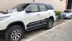 Молдинги широкие Fortuner на двери, черные
