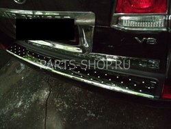 Накладка на задний бампер LC200 (из нерж.)
