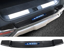 Накладка LX500d на задний бампер, темный хром