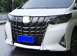 Накладка на передний бампер Alphard H30 2018+ хром