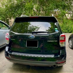 Накладка на задний бампер Forester 14+