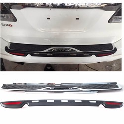 Накладка на задний бампер Fortuner 2012-15 хром