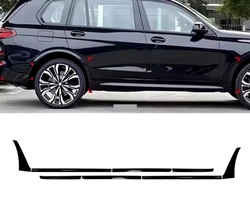 Накладки на молдинги bmw x7 черные (8 частей)