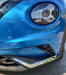 Накладки на передний бампер juke f16