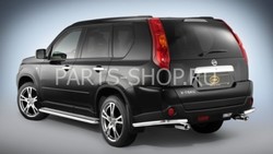 Защита заднего бампера X-Trail 2007-2010