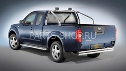 Защита заднего бампера двухтрубная 60 мм., нерж., King Cab+Double Cab 05-