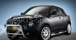 Защита переднего бампера Nissan Juke со светодиодной подсветкой