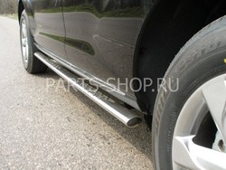 Пороги овальные с проступью Nissan Murano 2008-