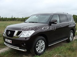 Защита передняя двойная Nissan Patrol