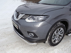 Защита переднего бампера x-trail 2015