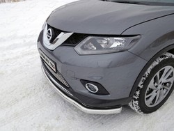 Защита переднего бампера x-trail