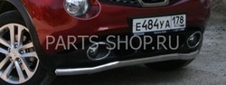 Защита переднего бампера одинарная Juke