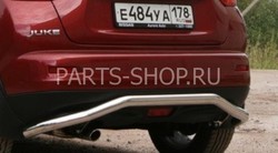 Защита заднего бампера сплошная Juke