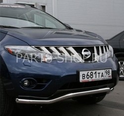 Защита передняя одинарная для Nissan Murano 2008-