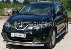 Защита передняя 60мм Nissan Murano 2010-
