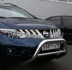 Защита передняя низкая для Nissan Murano 2008-