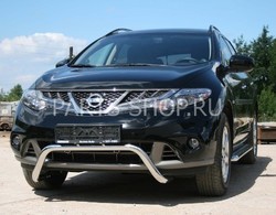 Защита переднего бампера Nissan Murano 2010-