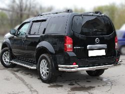 Защита заднего бампера "волна" Pathfinder