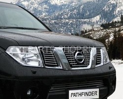 Решетка в бампер Nissan Navara из нерж. 2005-
