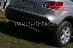 Защита заднего бампера Qashqai