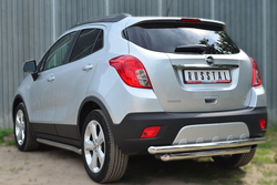 Защита заднего бампера двойная mokka