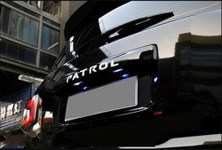 Накладка багажника patrol с подсветкой, черная