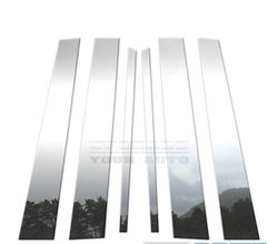 Накладки на стойки дверей Sequoia 01-07 нерж. хром (6 частей)