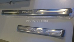 Накладки на пороги LC150 из нерж.