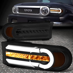 Поворотники FJ Cruiser диодные дымчатые с ходовыми огнями