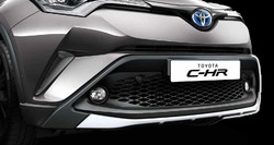 Защита переднего бампера c-hr, пластиковая