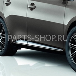 Хромированные молдинги дверей Auris 2012-
