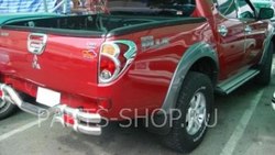 Расширители задних колёсных арок на L200 цвет: черный, серебро