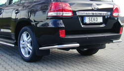 Защита заднего бампера Toyota Land Cruiser 200.