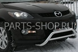 Защита передняя с перемычкой на Мazda CX-7 2007-