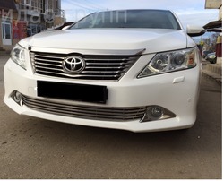 Решетка в бампер для camry 2011-2014 из нерж.