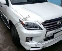 Реснички на фары lexus lx570 2012-