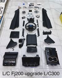 Переделка, рестайлинг салона в дизайн LC300, черный