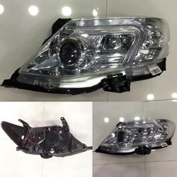 Фары линзовые fortuner 2011-15 с ходовыми огнями, хром