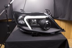 Фары линзовые fortuner 2011-15 черные