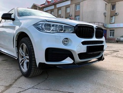 Сплиттер переднего бампера BMW X6 F16 стиль M-Performance