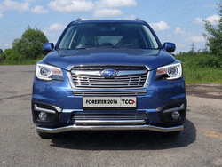 Защита бампера двойная для forester 2016