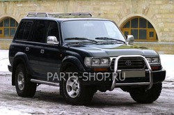Тюнинг Toyota Land Cruiser 80 кенгурятник из нержавеющей стали