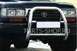 Тюнинг Toyota Land Cruiser 80 кенгурятник из нержав. (под штатную лебедку)