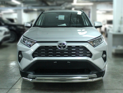 Защита для rav4 A50 переднего бампера двойная
