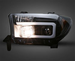 Фары линзовые с DRL sequoia, tundra 2007-2014