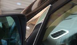 Накладки на уголок зеркала LX570 из нерж. стали