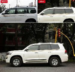 Ветровики на окна хром для land cruiser 200 (6 частей)